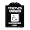Signmission Reserved Parking Wheelchair W/ Graphic Heavy-Gauge Aluminum Sign, 24" x 18", BW-1824-22996 A-DES-BW-1824-22996 - alternate 1
